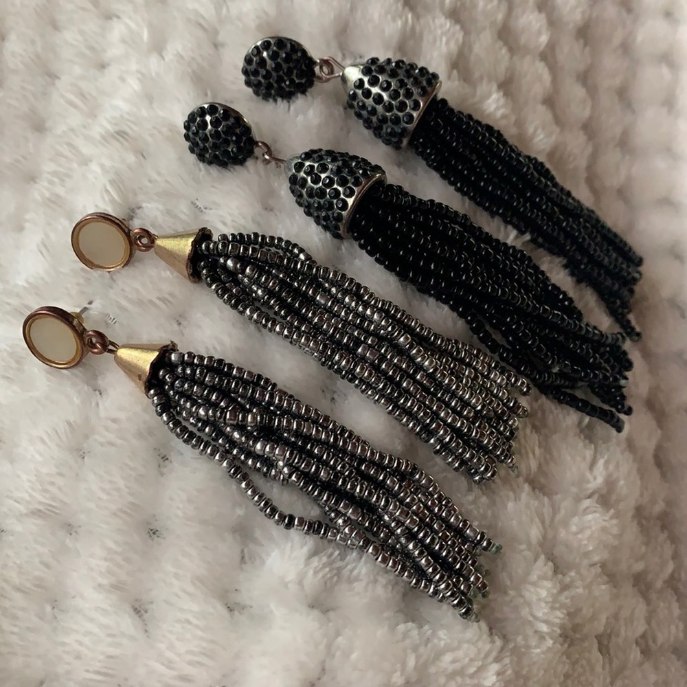 Two pairs- fringe earrings